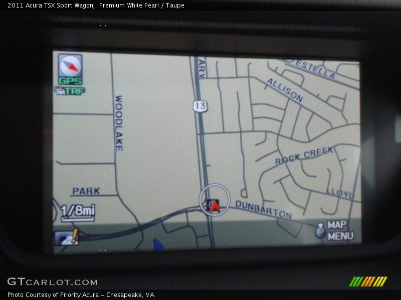 Navigation of 2011 TSX Sport Wagon