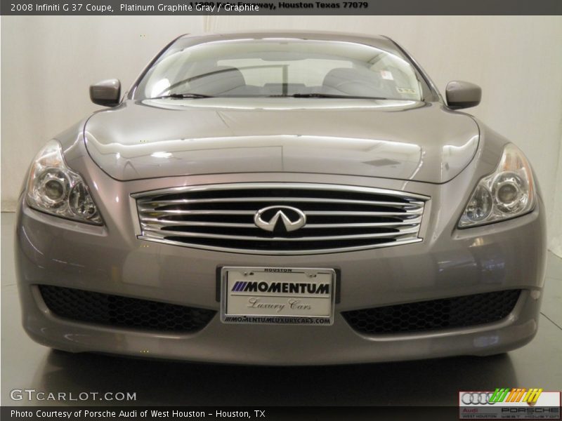 Platinum Graphite Gray / Graphite 2008 Infiniti G 37 Coupe