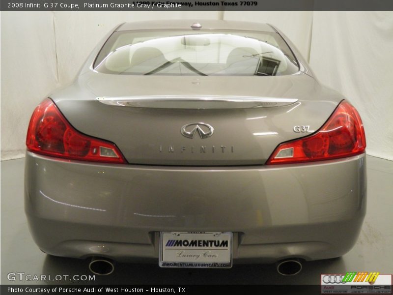 Platinum Graphite Gray / Graphite 2008 Infiniti G 37 Coupe