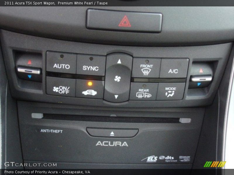 Controls of 2011 TSX Sport Wagon