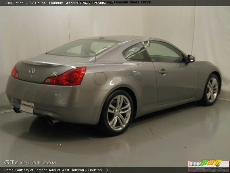Platinum Graphite Gray / Graphite 2008 Infiniti G 37 Coupe