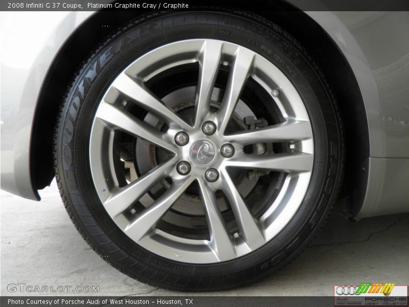 Platinum Graphite Gray / Graphite 2008 Infiniti G 37 Coupe