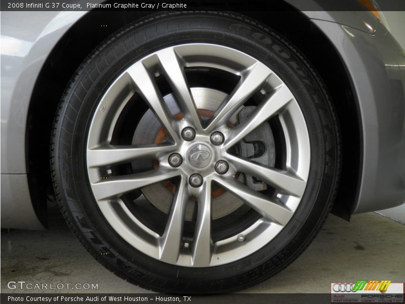 Platinum Graphite Gray / Graphite 2008 Infiniti G 37 Coupe
