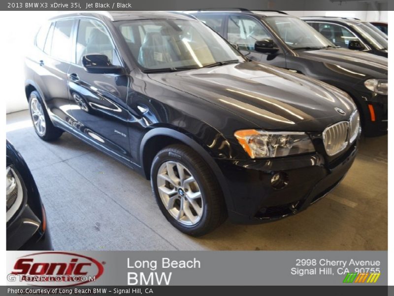 Jet Black / Black 2013 BMW X3 xDrive 35i