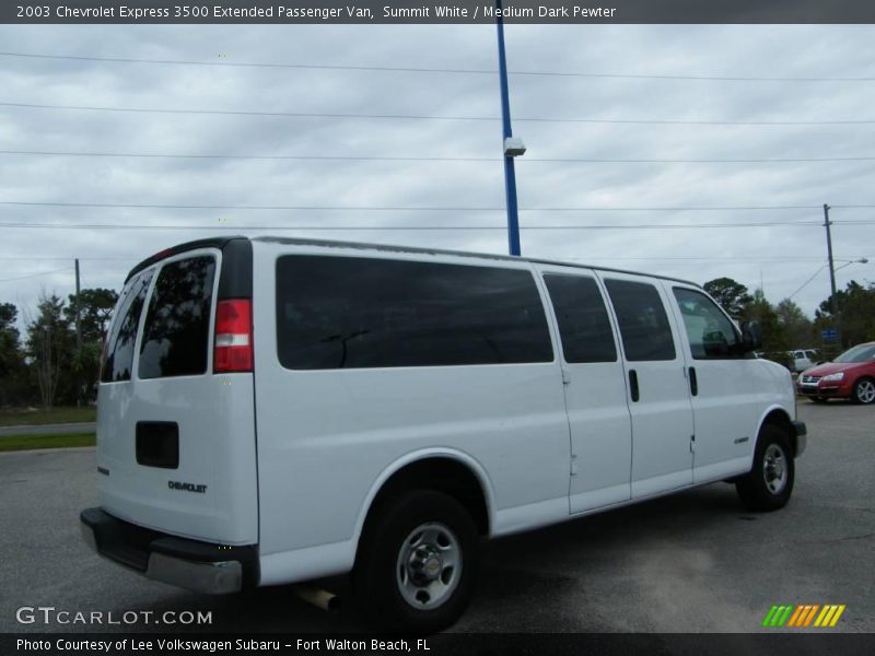 Summit White / Medium Dark Pewter 2003 Chevrolet Express 3500 Extended Passenger Van