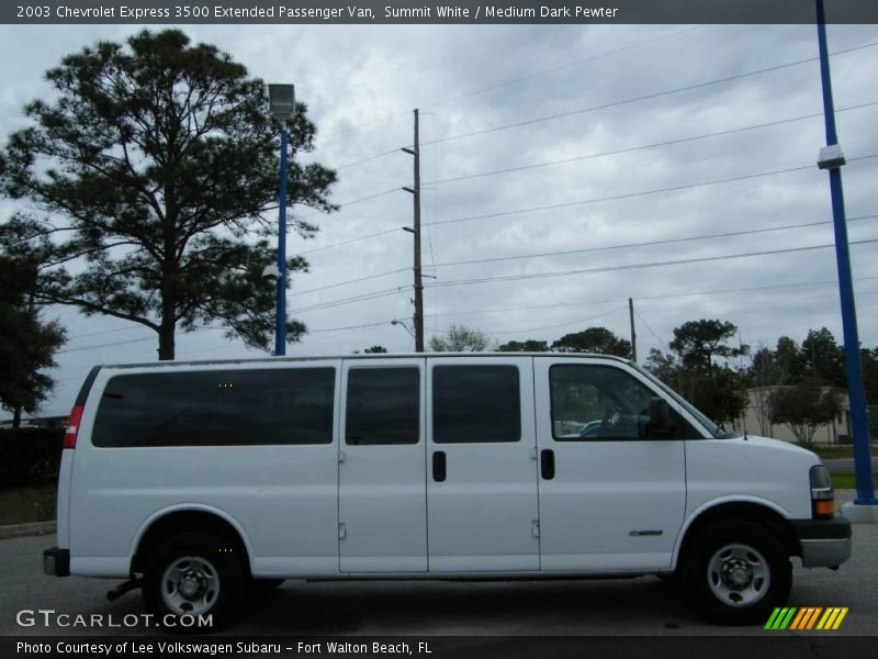 Summit White / Medium Dark Pewter 2003 Chevrolet Express 3500 Extended Passenger Van