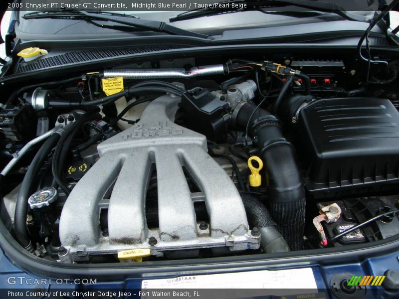 Midnight Blue Pearl / Taupe/Pearl Beige 2005 Chrysler PT Cruiser GT Convertible