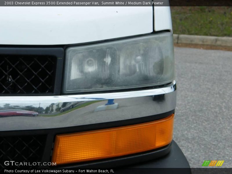Summit White / Medium Dark Pewter 2003 Chevrolet Express 3500 Extended Passenger Van
