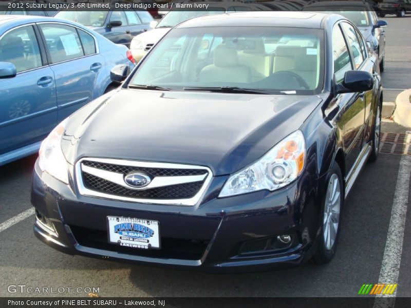 Deep Indigo Pearl / Warm Ivory 2012 Subaru Legacy 3.6R Limited