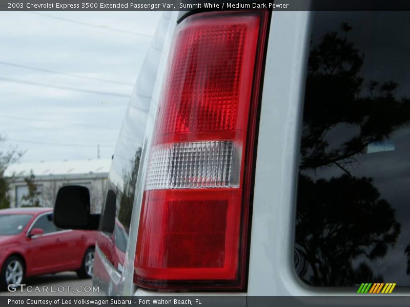 Summit White / Medium Dark Pewter 2003 Chevrolet Express 3500 Extended Passenger Van