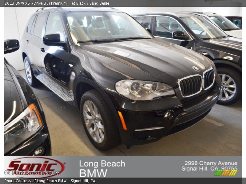 Jet Black / Sand Beige 2013 BMW X5 xDrive 35i Premium