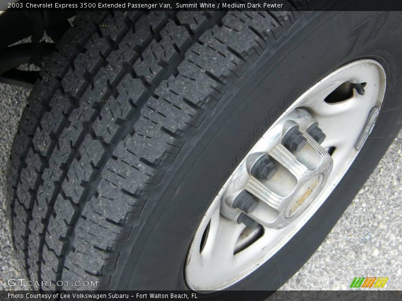 Summit White / Medium Dark Pewter 2003 Chevrolet Express 3500 Extended Passenger Van