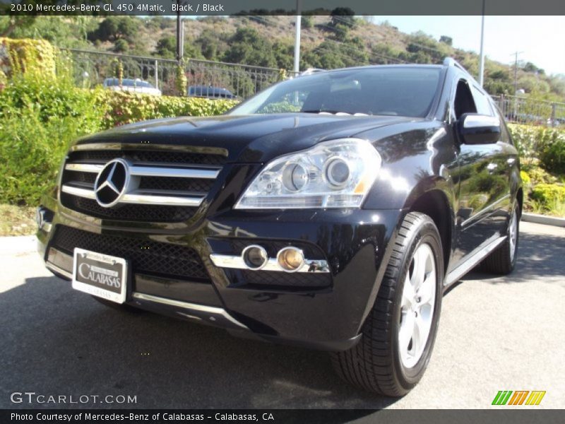 Black / Black 2010 Mercedes-Benz GL 450 4Matic