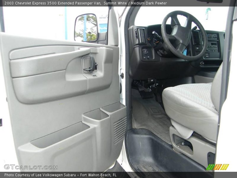 Summit White / Medium Dark Pewter 2003 Chevrolet Express 3500 Extended Passenger Van