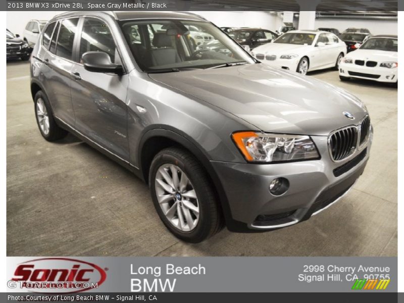Space Gray Metallic / Black 2013 BMW X3 xDrive 28i