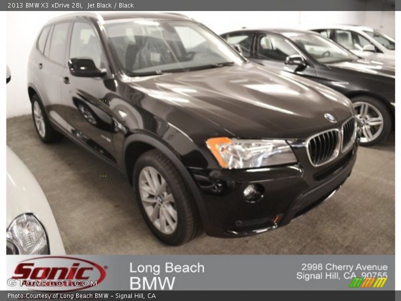 Jet Black / Black 2013 BMW X3 xDrive 28i