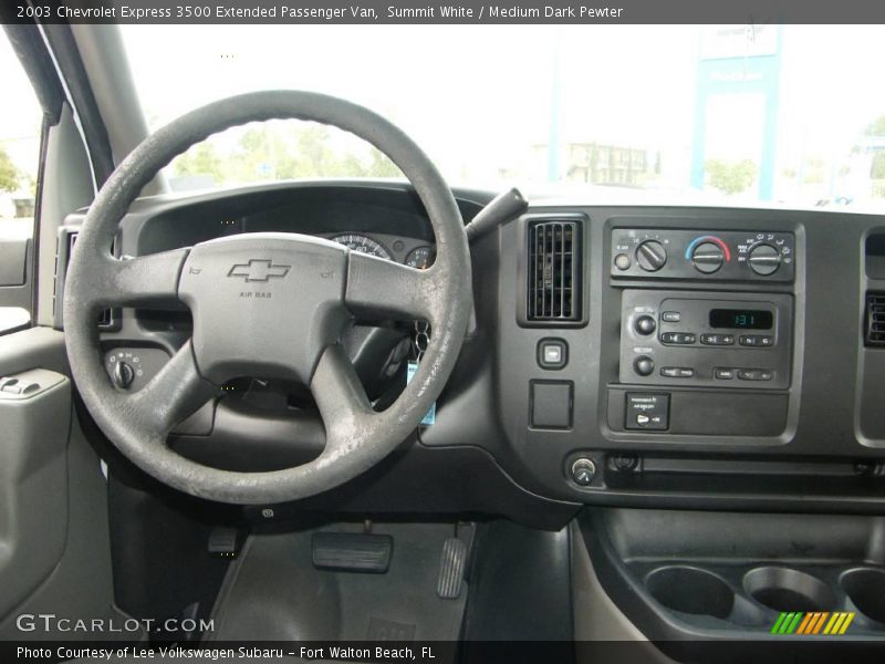Summit White / Medium Dark Pewter 2003 Chevrolet Express 3500 Extended Passenger Van