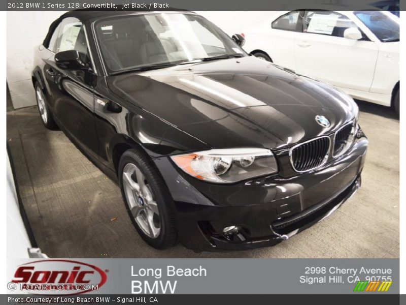 Jet Black / Black 2012 BMW 1 Series 128i Convertible