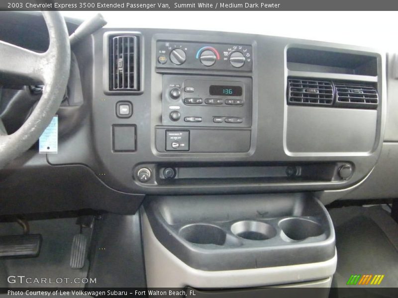 Summit White / Medium Dark Pewter 2003 Chevrolet Express 3500 Extended Passenger Van