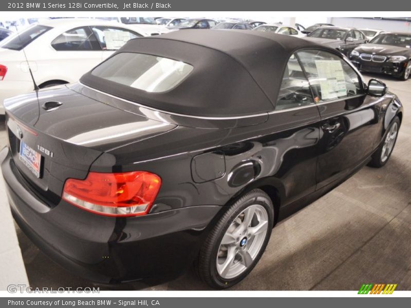 Jet Black / Black 2012 BMW 1 Series 128i Convertible