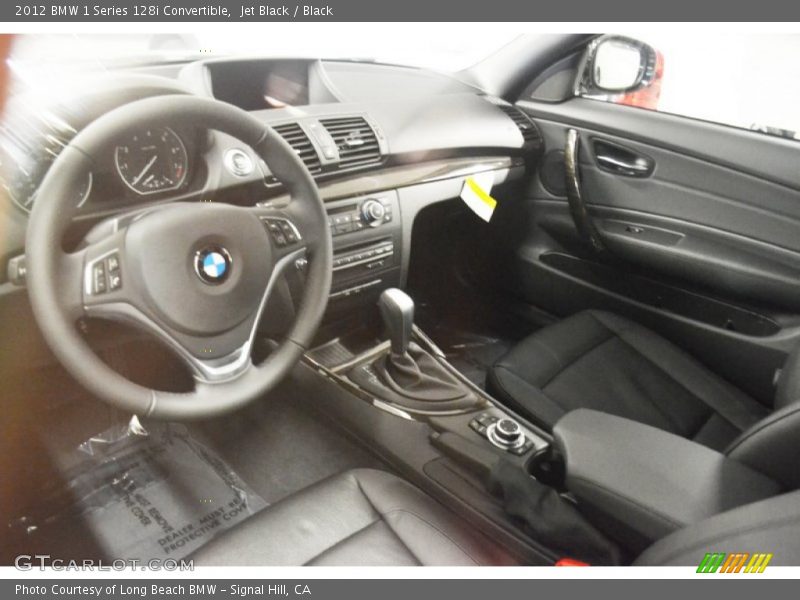 Jet Black / Black 2012 BMW 1 Series 128i Convertible