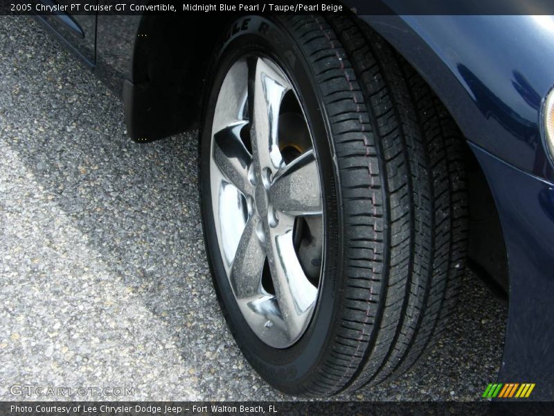 Midnight Blue Pearl / Taupe/Pearl Beige 2005 Chrysler PT Cruiser GT Convertible