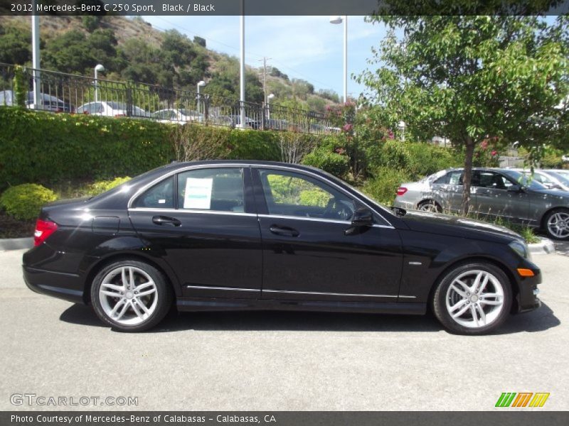Black / Black 2012 Mercedes-Benz C 250 Sport