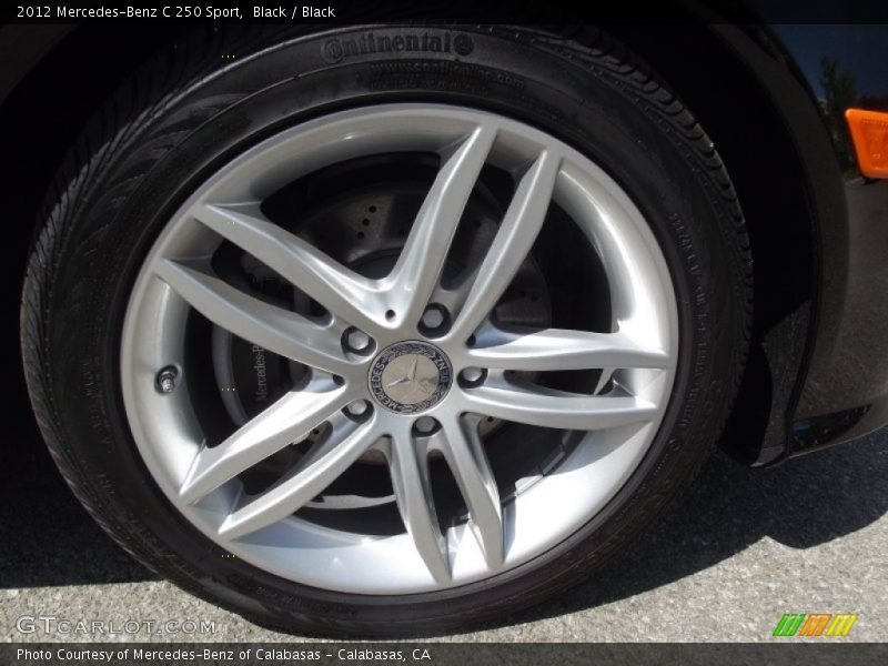 Black / Black 2012 Mercedes-Benz C 250 Sport