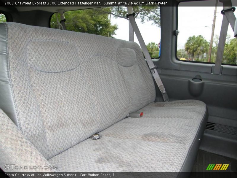 Summit White / Medium Dark Pewter 2003 Chevrolet Express 3500 Extended Passenger Van