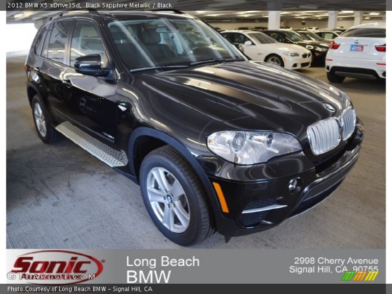 Black Sapphire Metallic / Black 2012 BMW X5 xDrive35d