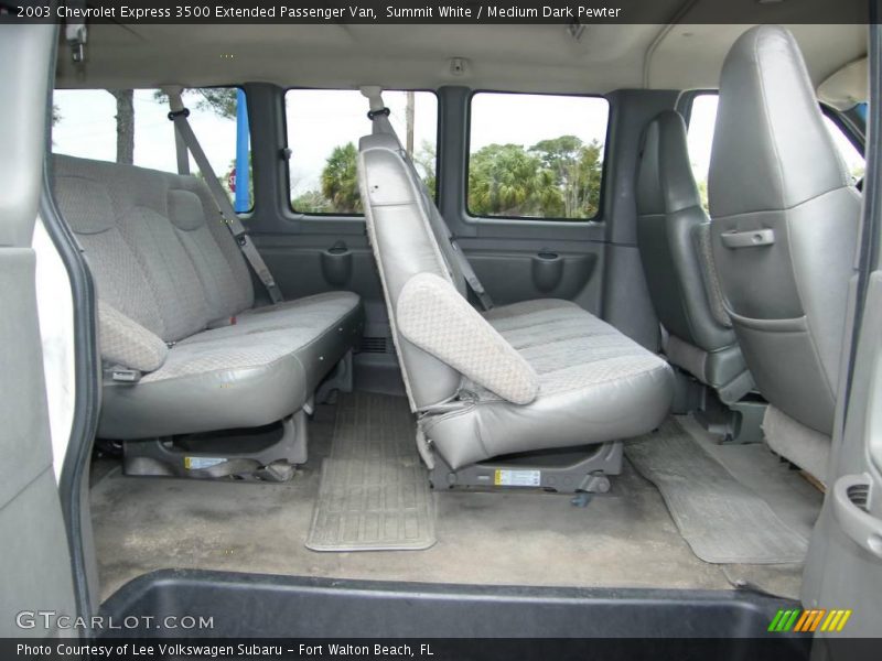 Summit White / Medium Dark Pewter 2003 Chevrolet Express 3500 Extended Passenger Van
