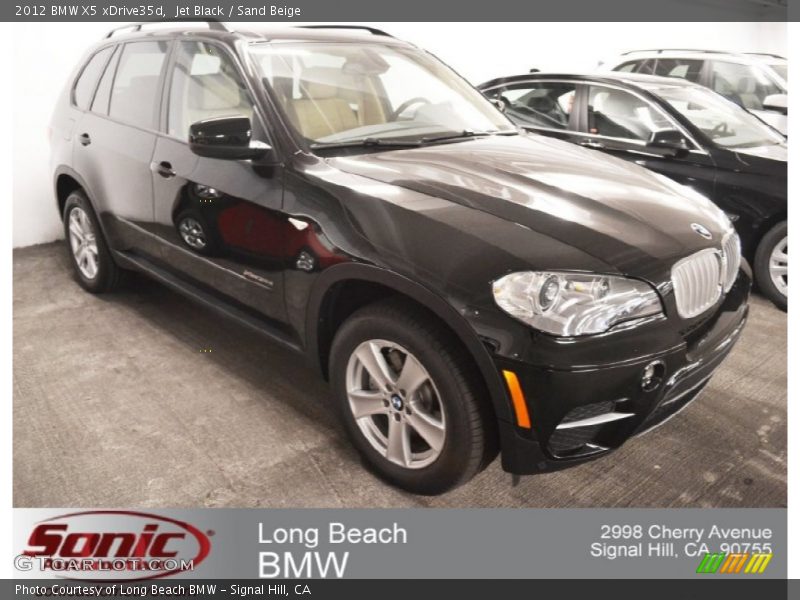 Jet Black / Sand Beige 2012 BMW X5 xDrive35d