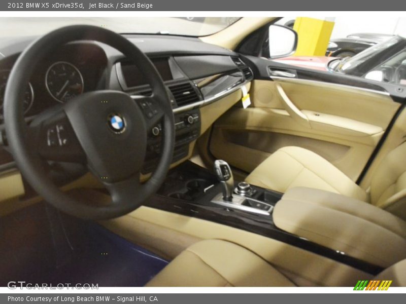 Jet Black / Sand Beige 2012 BMW X5 xDrive35d