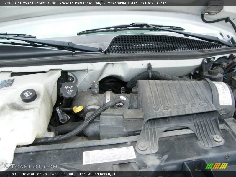 Summit White / Medium Dark Pewter 2003 Chevrolet Express 3500 Extended Passenger Van