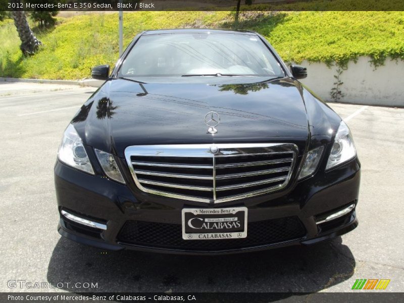 Black / Black 2012 Mercedes-Benz E 350 Sedan