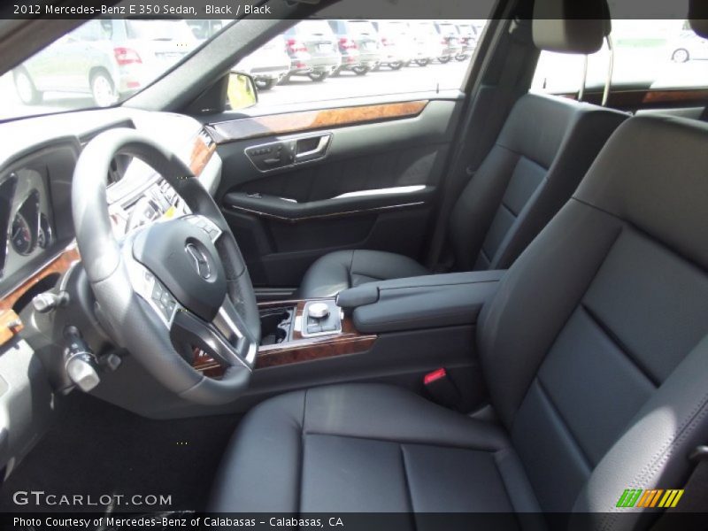 Black / Black 2012 Mercedes-Benz E 350 Sedan