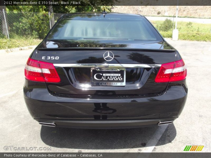 Black / Black 2012 Mercedes-Benz E 350 Sedan