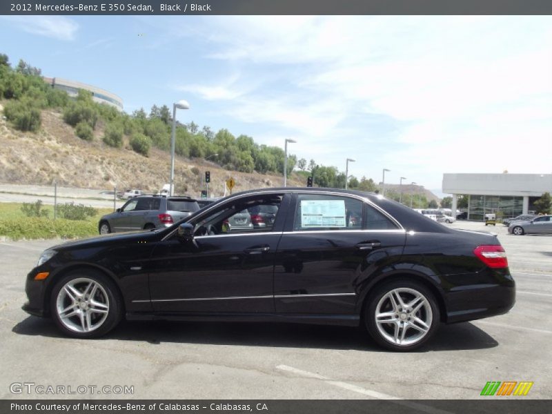 Black / Black 2012 Mercedes-Benz E 350 Sedan