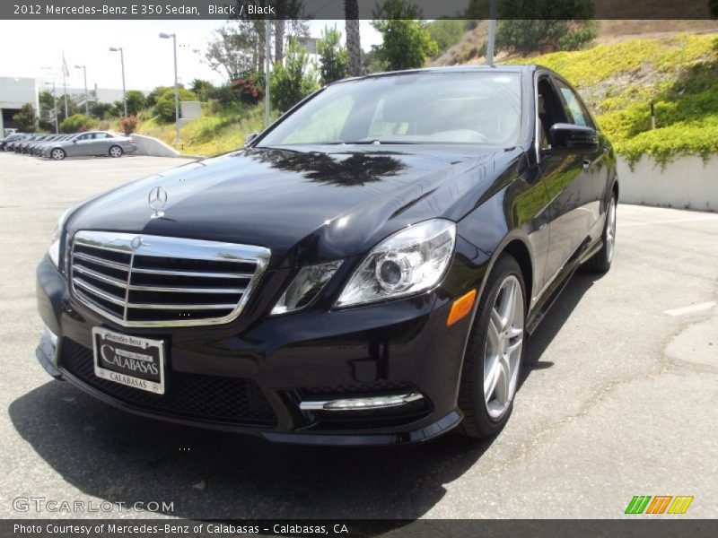 Black / Black 2012 Mercedes-Benz E 350 Sedan