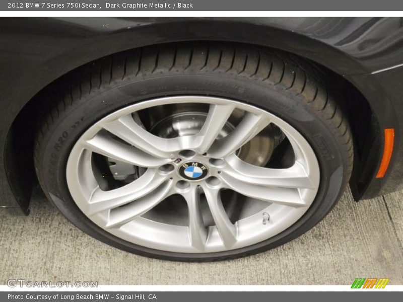 Dark Graphite Metallic / Black 2012 BMW 7 Series 750i Sedan