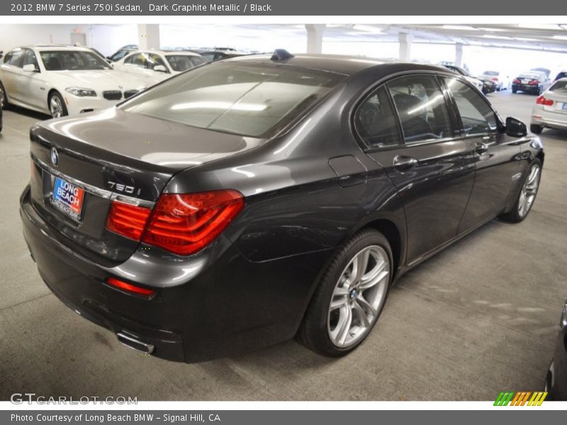 Dark Graphite Metallic / Black 2012 BMW 7 Series 750i Sedan