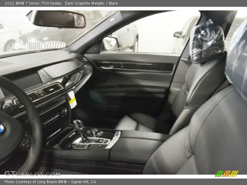 Dark Graphite Metallic / Black 2012 BMW 7 Series 750i Sedan