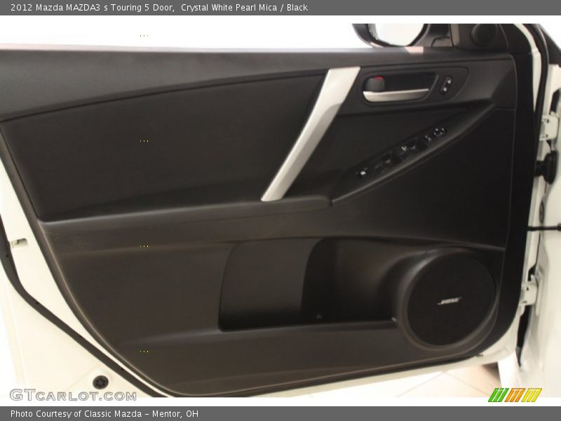 Crystal White Pearl Mica / Black 2012 Mazda MAZDA3 s Touring 5 Door