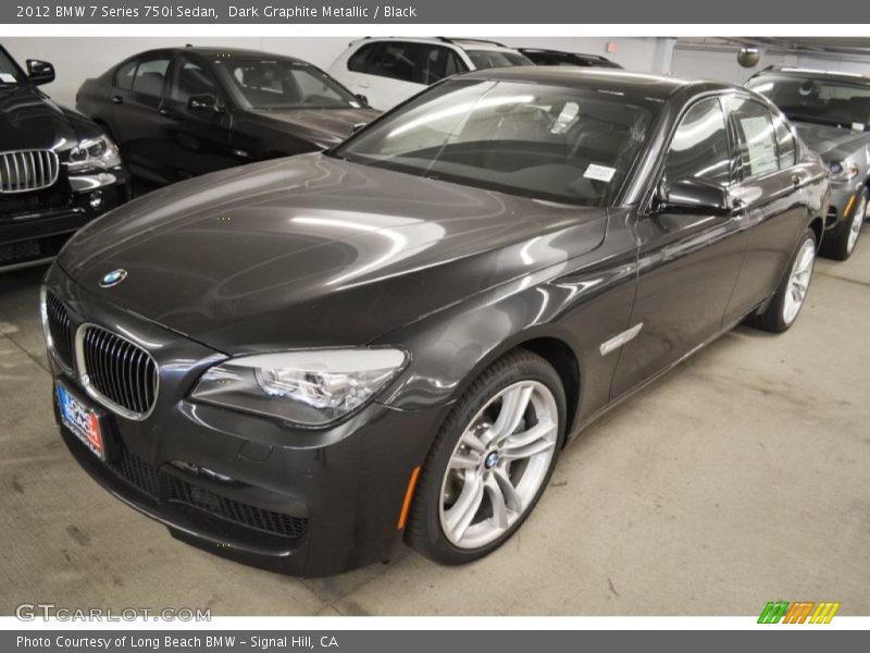 Dark Graphite Metallic / Black 2012 BMW 7 Series 750i Sedan