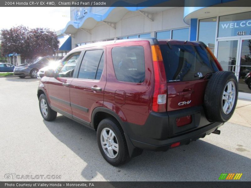 Chianti Red Pearl / Saddle 2004 Honda CR-V EX 4WD