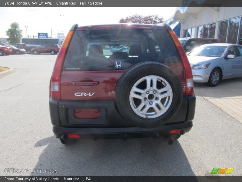 Chianti Red Pearl / Saddle 2004 Honda CR-V EX 4WD