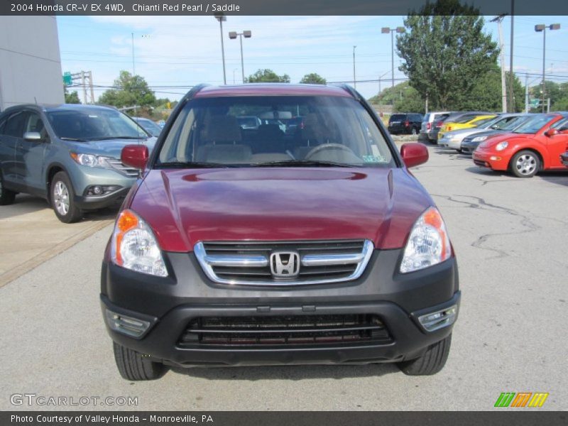 Chianti Red Pearl / Saddle 2004 Honda CR-V EX 4WD