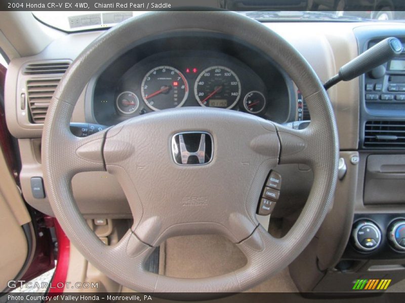 Chianti Red Pearl / Saddle 2004 Honda CR-V EX 4WD