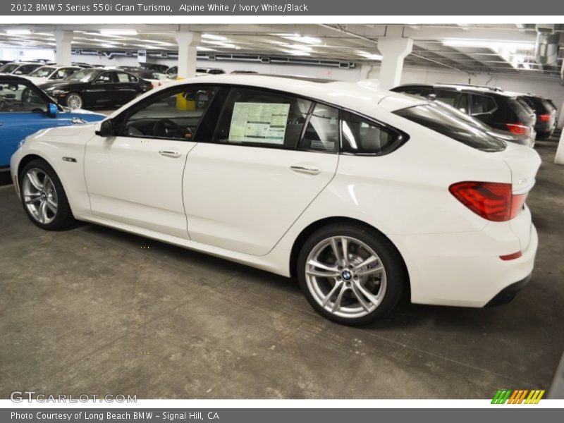 Alpine White / Ivory White/Black 2012 BMW 5 Series 550i Gran Turismo