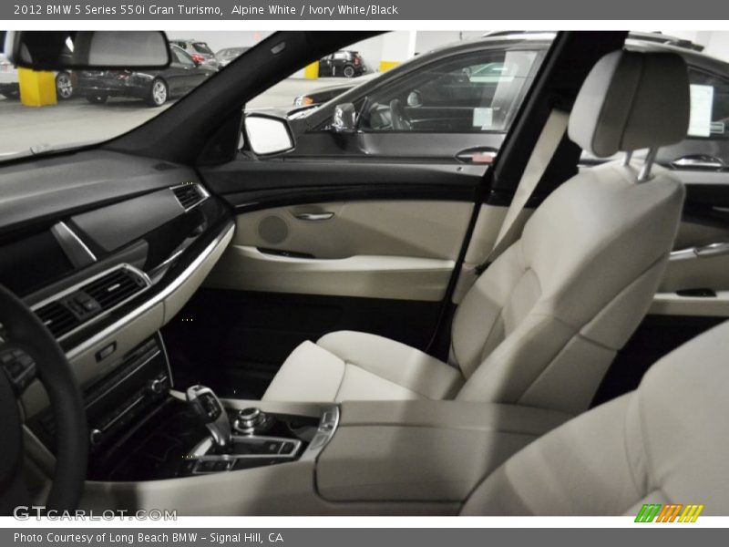 Alpine White / Ivory White/Black 2012 BMW 5 Series 550i Gran Turismo